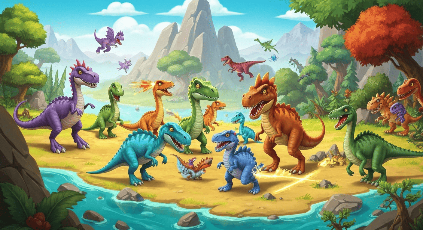 Dino: Merge and Fight